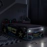 Bicama Infantil Carro Tornado Fun com Led Preto Azul Pura Magia + Colchão Ortobom - 3