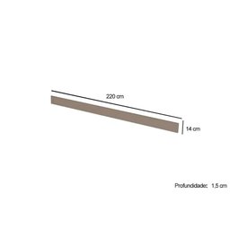 Módulos de Cozinha Henn Requinte Painel de Edição P/ Fechamento Rodapé Requinte 220x14x105cm - 3
