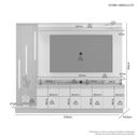 Ver imagem 4 de Estante Home para Tv até 65 Polegadas Absoluto Jcm Móveis Cinamomo/off