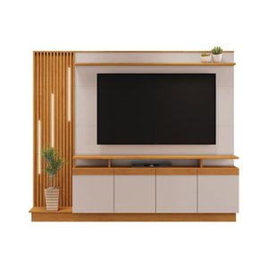 Estante Home para Tv até 65 Polegadas Absoluto Jcm Móveis Cinamomo/off
