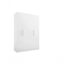 Ver imagem 1 de Guarda Roupa 4 Portas 3 Gavetas sem Pés Colibri Plus - D' Doro Branco