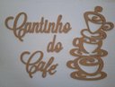 Ver imagem 2 de Cantinho do Café Decoração Mdf 6mm Placa Aplique 4 Peças