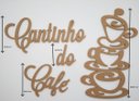 Ver imagem 4 de Cantinho do Café Decoração Mdf 6mm Placa Aplique 4 Peças
