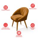 Ver imagem 4 de Kit 6 Poltronas Louis Terracota