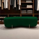 Ver imagem 1 de Puff Decorativo Orgânico Alana Bouclé Verde