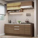 Ver imagem 1 de Armário de Cozinha Compacta 200cm Rustic Glamy Madesa 03