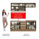 Ver mais imagens de Armário de Cozinha Compacta 200cm Rustic Glamy Madesa 03