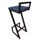 Ver imagem 4 de Banqueta Alta para Cozinha Helena Z para Area Laser Gourmet Churrasqueira Bistro Linho Azul