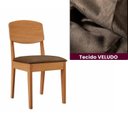 Ver imagem 5 de Conjunto Sala de Jantar Mesa Dublin Tampo em MDF e 4 Cadeiras Cleo Yescasa
