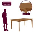 Ver imagem 7 de Conjunto Sala de Jantar Mesa Dublin Tampo em MDF e 4 Cadeiras Cleo Yescasa
