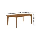 Ver imagem 3 de Conjunto Sala de Jantar Mesa Dublin Tampo em MDF e 4 Cadeiras Cleo Yescasa