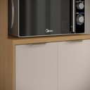 Ver imagem 6 de Paneleiro para Micro-Ondas MDF Colors Cinza/Freijó/Níquel
