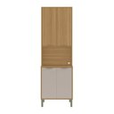 Ver imagem 7 de Paneleiro para Micro-Ondas MDF Colors Cinza/Freijó/Níquel
