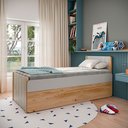 Ver imagem 5 de Cama solteiro bau Flow em Madeira Maciça