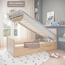 Ver imagem 6 de Cama solteiro bau Flow em Madeira Maciça