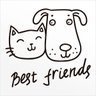 Adesivo de Parede - Frase: Best Friends - 2
