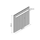 Ver imagem 3 de Rack Bancada C/ Painel P/ Tv até 70 Pol Moema/maragogi Ripado 4 Portas e Pés 180x197cm Grafite/