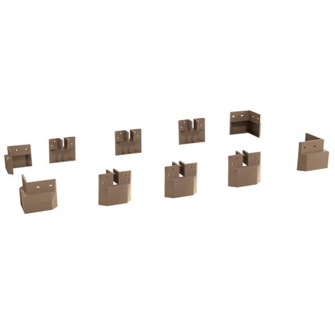 Conjunto 10 Pés de Plástico para Roupeiro B112 Kappesberg