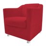 kit 04 Poltronas Decorativas Tilla Suede Vermelho - STS Móveis - 4