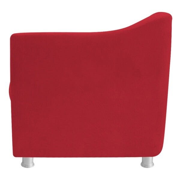 kit 04 Poltronas Decorativas Tilla Suede Vermelho - STS Móveis - 3