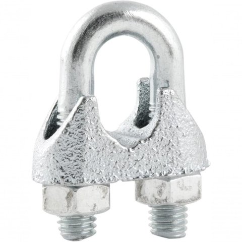 Clips P/ Cabo de Aço 3/8''9,53 Mm Cartela C/ 5 Peças Vonder