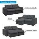 Ver imagem 5 de Sofá Retrátil e Reclinável 3 Lugares 230cm Veraguas Yescasa