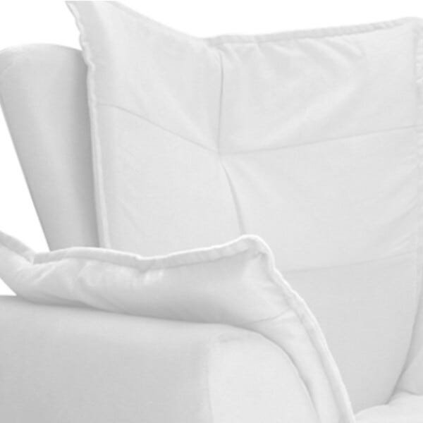 kit 03 Poltronas Apolo Palito Mel Suede Branco - STS Móveis - 6