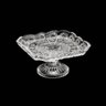 Fruteira Quadrada com Pé Estrelado de Cristal 17,4cmx17,4cmx9,5cm Rojemac - 4