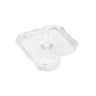 Fruteira Quadrada com Pé Estrelado de Cristal 17,4cmx17,4cmx9,5cm Rojemac - 3