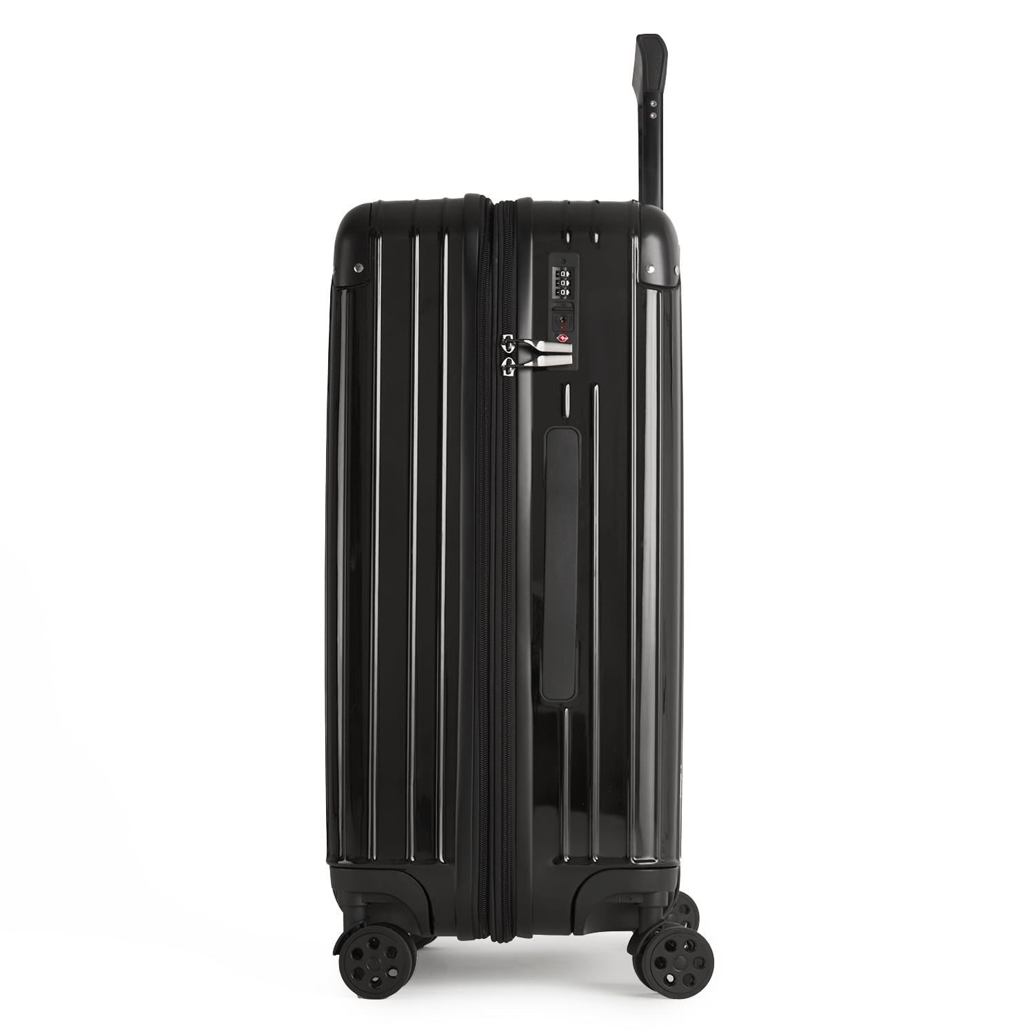 Mala de Viagem Grande 32kg Abs Policarbonato com Expasor Brasil Maloa:preto - 4