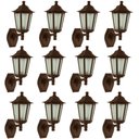 Ver imagem 3 de 12 Arandelas Clássica Colonial Luminárias de Parede Marrom Lente Fosca