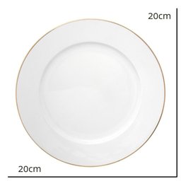 Jg 4 Prato Royal para Sobremesa de Porcelana 20cm Hauskraft - 4