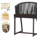 Ver imagem 6 de Mesa com 4 Cadeiras e Noronha Estofado 9 Trama Original Preto