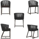 Ver imagem 2 de Mesa com 4 Cadeiras e Noronha Estofado 9 Trama Original Preto