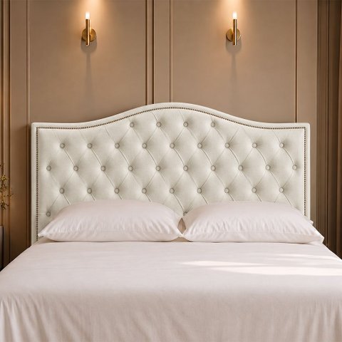 Cabeceira para Cama Box King 203cm Diesis Facto Off White - Sallar Home