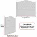 Ver imagem 4 de Cabeceira para Cama Box King 203cm Diesis Facto Off White - Sallar Home