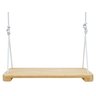 Balanço De Madeira Infantil Reforçado Corda Jardim E Varanda - 2