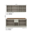 Ver imagem 3 de Cozinha Compacta 4 Peças em MDF Fineze Areia e Cinamomo