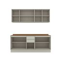 Ver imagem 4 de Cozinha Compacta 4 Peças em MDF Fineze Areia e Cinamomo
