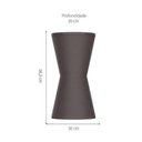 Ver imagem 2 de Banqueta Dub Im In Área Externa e Interna Polipropileno Cinza Mushroom 56,3 Cm (altura)