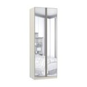 Ver imagem 1 de Guarda-roupa 2 Portas com Cabideiro e Espelho 80cm Prime Plus Luciane