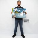 Ver imagem 2 de Quadro Decorativo em Canvas Ilha - Moldura Branca - 60 x 40cm