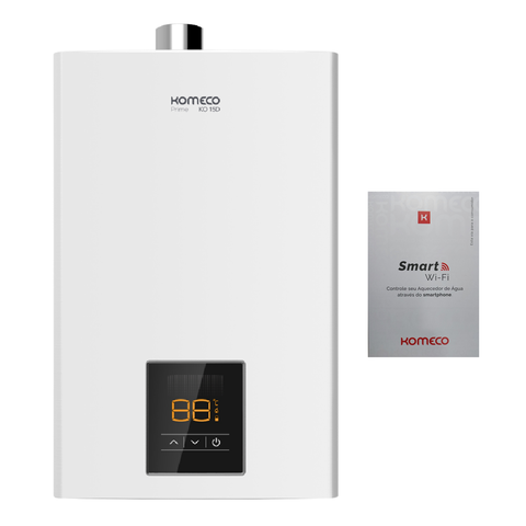 Aquecedor de Água a Gás Komeco Ko 16 D Prime 16 Litros Glp com Módulo Wi Fi