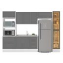 Ver imagem 6 de Cozinha Completa Modulada 5 Peças com Cristaleira Cinza Yescasa