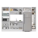 Ver imagem 5 de Cozinha Completa Modulada 5 Peças com Cristaleira Cinza Yescasa