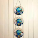 Ver imagem 1 de Porta Retrato Parede Trio Redondo Decoração Casa Praia 60cm