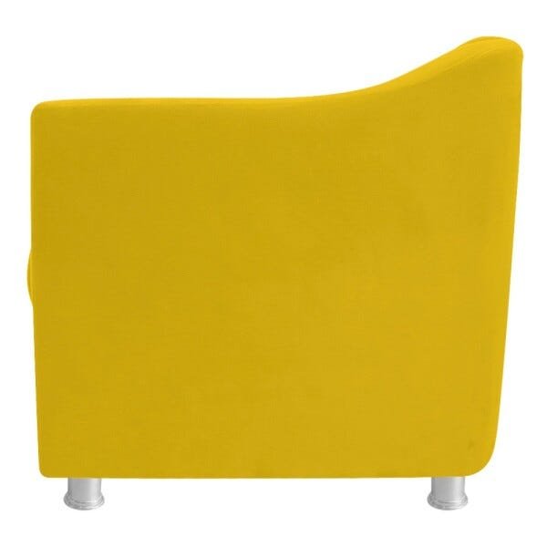 kit 03 Poltronas Decorativas Tilla Corano Amarelo - STS Móveis - 4