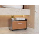 Ver imagem 3 de Armario Gabinete para Banheiro com Gaveta e Rodinhas