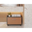 Ver imagem 1 de Armario Gabinete para Banheiro com Gaveta e Rodinhas