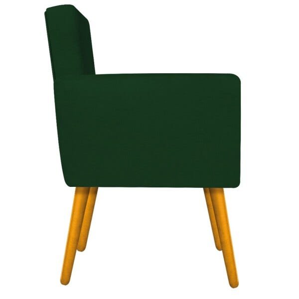 kit 04 Poltronas Beatriz Palito Mel Suede Verde - STS Móveis - 4